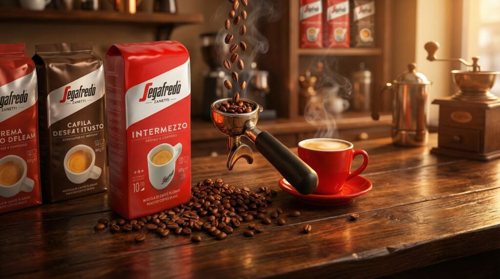 Segafredo Zanetti, kawa włoska Segafredo, historia palarni, ziarna Segafredo, Intermezzo, Kawo-Mania.pl, kawa premium, autentyczne espresso